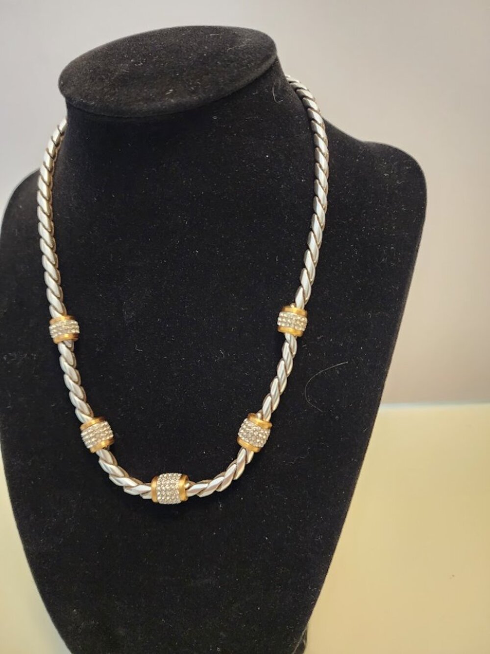 Brighton Meridian Two-Tone Silver and Gold Necklace - Picture 3 of 6